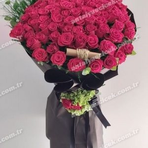 101 Gül Siyah Buket